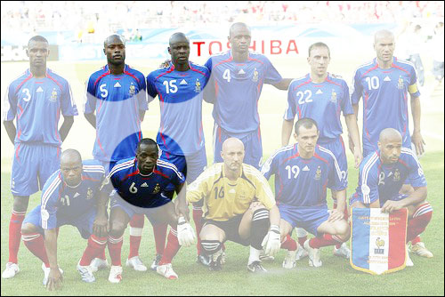 France-Suisse 2006 avec Gallas, Thuram et Makelele