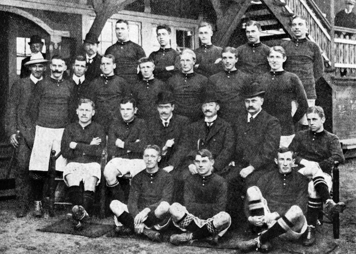 L'équipe du Danemark, finaliste des JO 1908