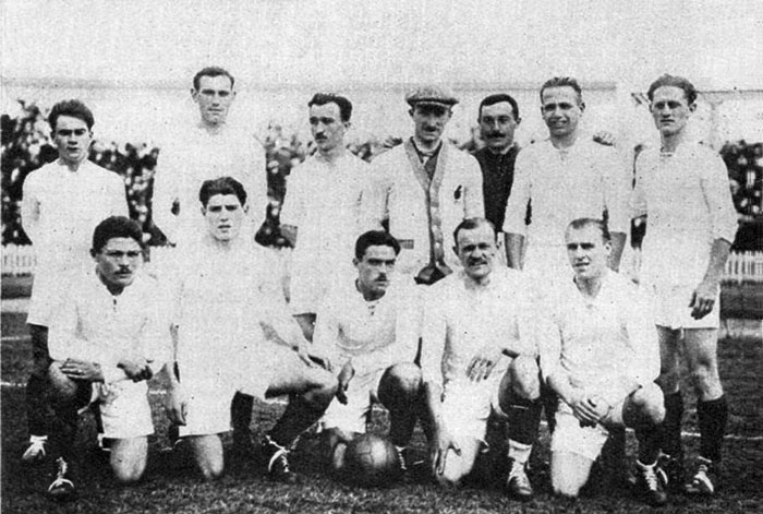 L'équipe de France aux JO de 1920.