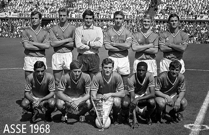 L'AS Saint-Etienne en 1968.