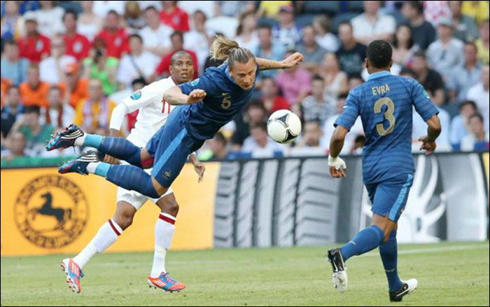 La tenue intégralement bleue de l'Euro 2012.