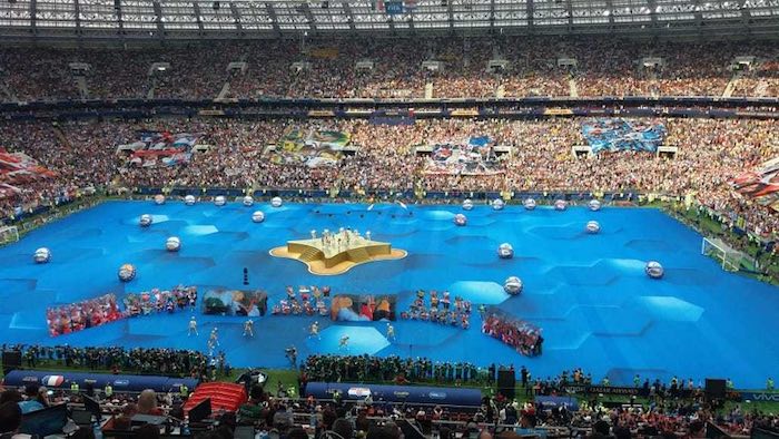 Le stade Loujniki à Moscou, le 15 juillet 2018.