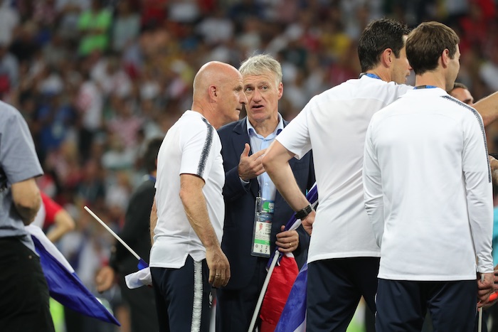 Quelques minutes après le coup de sifflet final à Moscou le 15 juillet 2018. 